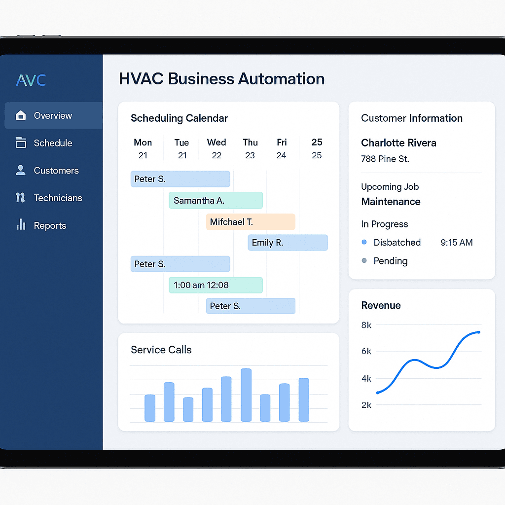 HVAC Business Automation Dashboard